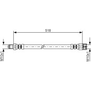 Bremsschlauch | MERCEDES | 1987481007