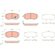 Bremsklötze VA | SUBARU Impreza,Legacy,Forester 01 | GDB3371