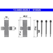 Zusatzsatz, Scheibenbremsbelag | 13.0460-0026.2