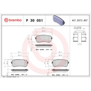 BREMBO Bremsklötze HA | HYUNDAI,KIA 10 | P 30 051