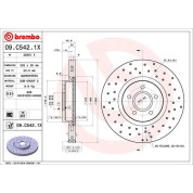 Bremsscheibe VA Xtra | FORD Focus, Kuga 10 | 09.C542.1X