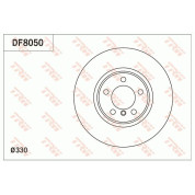 11 481 073 Bremsscheibe VA | BMW 3er,4er 11 | DF8050