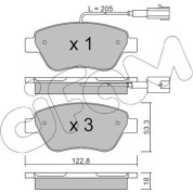 Bremsklötze VA | ALFA MiTo,FIAT Punto 05 | 822-321-0