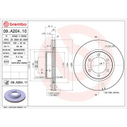 82 481 104 Bremsscheibe VA | TOYOTA Land Cruiser 02 | 09.A204.11