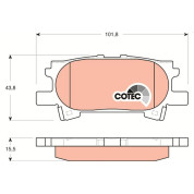 Bremsklötze HA | LEXUS RX 03 | GDB3339