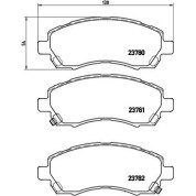 BREMBO Bremsklötze VA | SUBARU Impreza, Legacy 92-08 | P 78 009