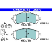 Bremsbelagsatz Peugeot S. 308 13- Keramik | 13.0470-3870.2