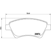 BREMBO Bremsklötze VA | RENAULT Kangoo, Megane, Scenic 97-12 | P 68 034