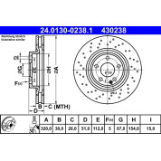 Bremsscheibe Db P. W176/W246/X156 11 | 24.0130-0238.1