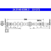 Bremsschlauch | 24.5140-0396.3