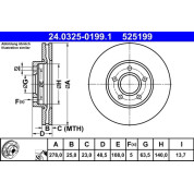 Bremsscheibe | 24.0325-0199.1