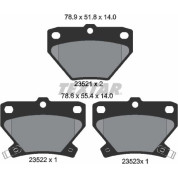 Bremsbelagsatz Toyota T. Corolla 02-/Yaris 99-/Prius 00 | 2352101