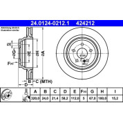 Bremsscheibe Db T. W221 05-13 | 24.0124-0212.1