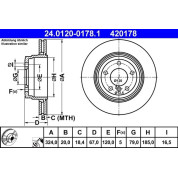 Bremsscheibe Bmw T. 7 (E65/E66/E67) 3.0-3.6 01-08 | 24.0120-0178.1