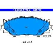 Bremsbelagsatz Lexus P. Is 2,2-2,5 05 | 13.0460-5770.2