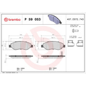 BREMBO Bremsklötze VA | OPEL Corsa 06-14 | P 59 053