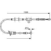 Handbremsseil li | MITSUBISHI Carisma 95 | 1987482245