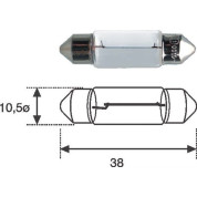 Rohr Glählampe 12V/10W 11X35Mm 10Stk | 009461100000