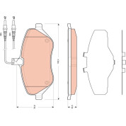 Bremsklötze VA | CITROEN C5,C6,407 05 | GDB1663