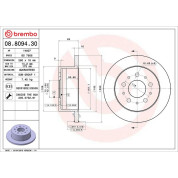 40 482 011 Bremsscheibe HA | CITROEN Jumper,FIAT,PEUGEOT 94 | 08.8094.30