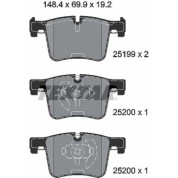 Bremsbelagsatz Bmw P. F25 X3 10-/F30 320-335 11 | 2519901