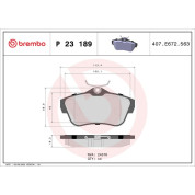 BREMBO Bremsklötze HA | FIAT Scudo 07 | P 23 189