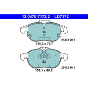 Bremsbelagsatz Opel P. Astra/Signum/Vectra 03- Keramik | 13.0470-7172.2