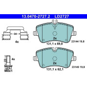 Bremsbelagsatz Db P. W203/S203/Cl203/C209/A209 1,8-3,2 00-09 Keramik | 13.0470-2727.2