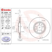 70 482 021 Bremsscheibe HA | CITROEN C6 05 | 09.9264.11