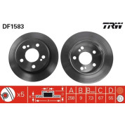 Bremsscheibe Db T. W124/W201 82-97 | DF1583