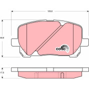 Bremsklötze VA | TOYOTA Avensis Verso 01 | GDB3315