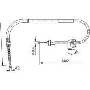 Handbremsseil re | MINI | 1987482226