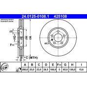 Bremsscheibe | 24.0125-0108.1