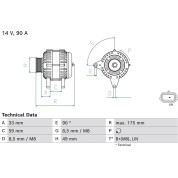 Lichtmaschine | DACIA Logan,RENAULT 04 | 0 986 085 170