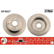 Bremsscheibe Toyota T. Avensis 2,2D | DF4927