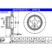 Bremsscheibe Bmw T. Z4 2.5-3.0 03-09 | 24.0119-0112.1