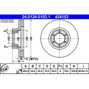 Bremsscheibe | 24.0124-0103.1