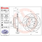 Bremsscheibe HA | BMW X5,X6 06 | 09.9925.1X