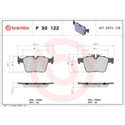 BREMBO Bremsklötze HA | MERCEDES C-Klasse 13 | P 50 122