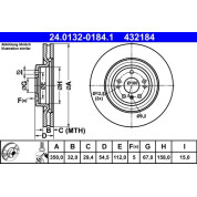 Bremsscheibe | 24.0132-0184.1