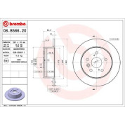 Bremsscheibe HA | TOYOTA Aurion, Avalon 11 | 08.B566.21