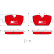 Bremsbelagsatz Bmw T. 1/3 1,6-2,0 03-13 Dtec Cotec | GDB1612DTE