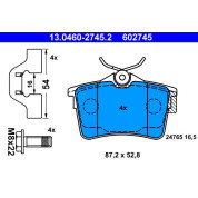 Bremsbelagsatz Citroen T. Berlingo 08 | 13.0460-2745.2