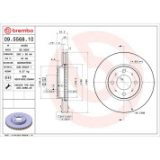 76 481 016 Bremsscheibe VA | VOLVO 850 91 | 09.5568.10