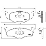 BREMBO Bremsklötze VA | SEAT Arosa SKODA VW Fox 97-14 | P 85 025