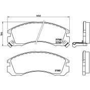 BREMBO Bremsklötze VA | CITROEN C-Crosser PEUGEOT 4007 07-13 | P 54 017