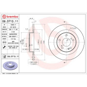 Bremsscheibe HA | HONDA | 08.D713.11