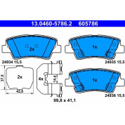 Bremsbelagsatz Hyundai T. Sonata/Tucson 2,0-2,7 4X4 04-10 | 13.0460-5786.2