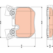 Bremsklötze HA | BMW E81,E90 05 | GDB1795