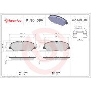 BREMBO Bremsklötze VA | HYUNDAI H350 15 | P 30 084